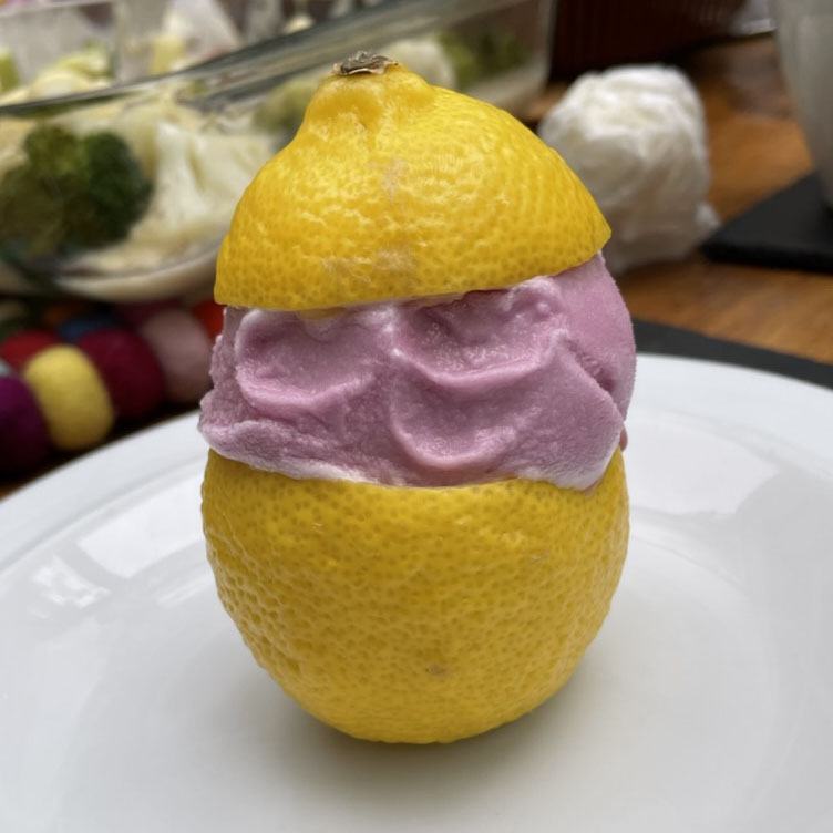 Lemon Sorbet with&nbsp;Hibiscus